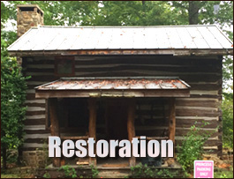 Historic Log Cabin Restoration  Hardy, Virginia